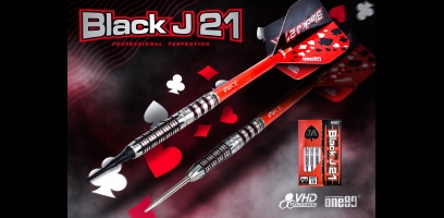 One80 Black J 21 Serie Steel und Softdart